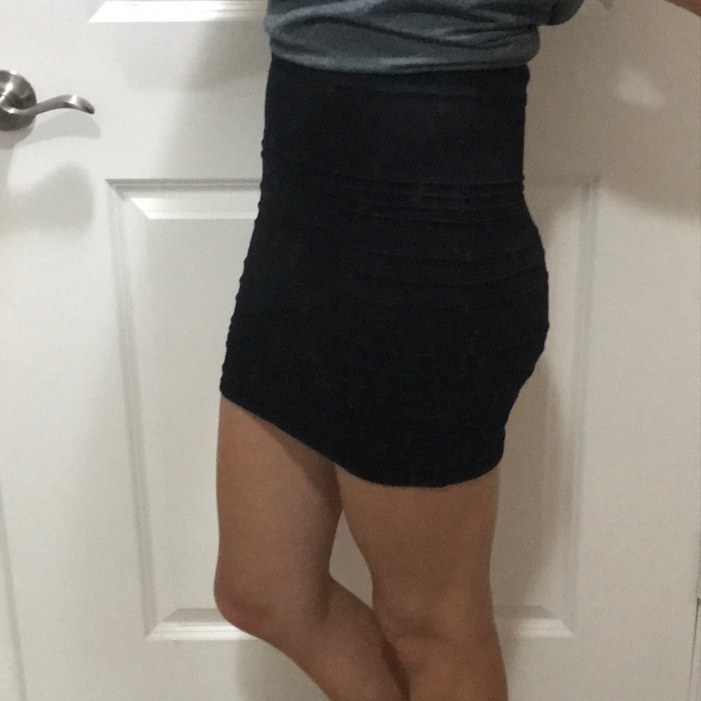 Black Charlotte Russe bodycon skirt
